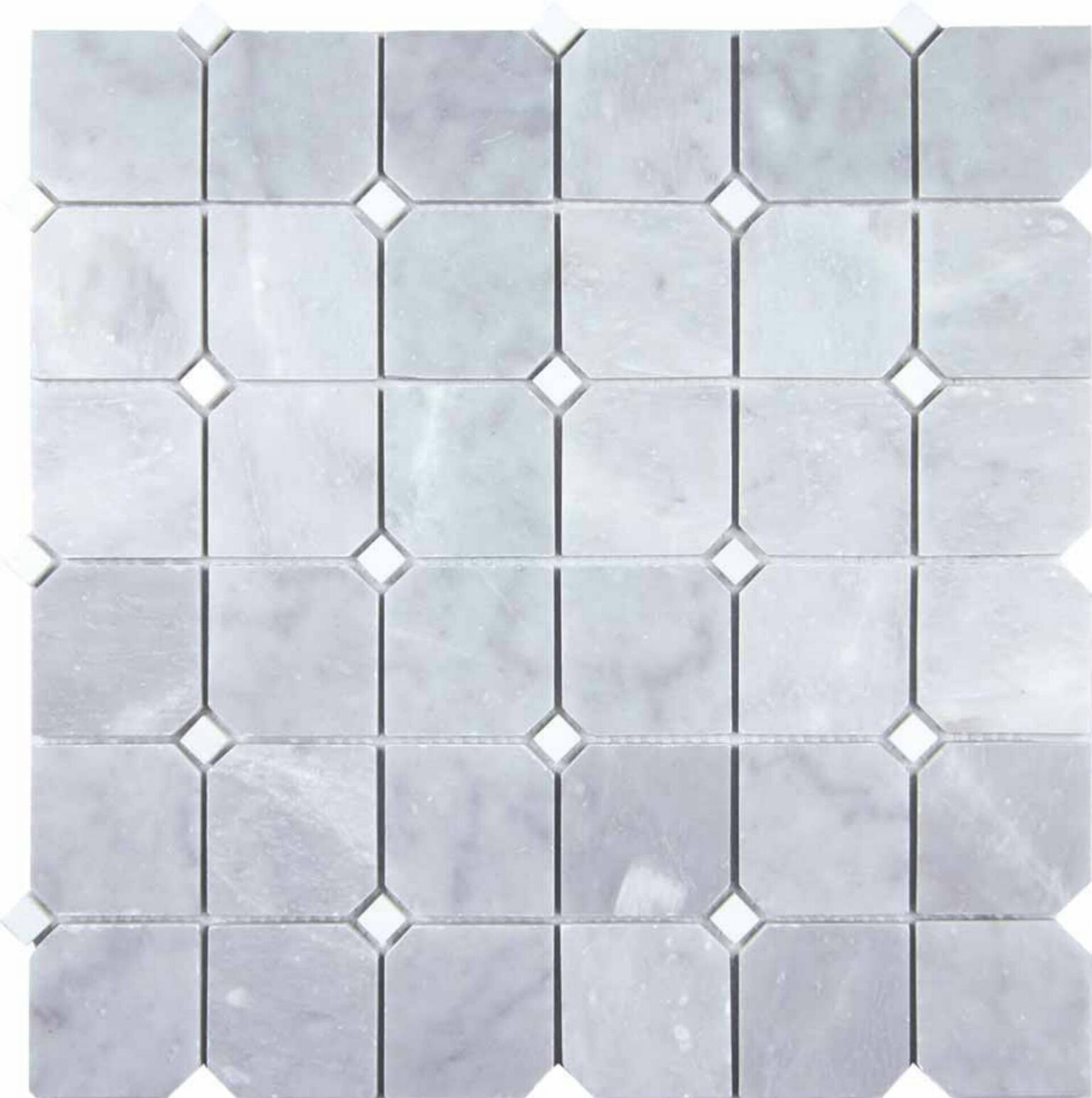 VICTORIA BLANCA o GRIS - Mosaico en Malla - 2